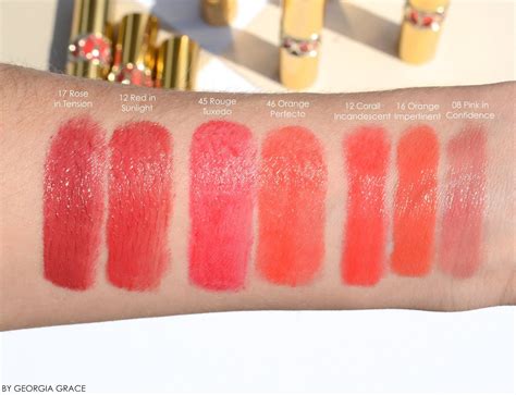 yves saint laurent rouge volupte shine oil-in-stick|ysl rouge volupte shine swatches.